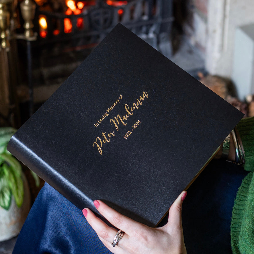 Personalised Memory Book of Condolence – BeGolden