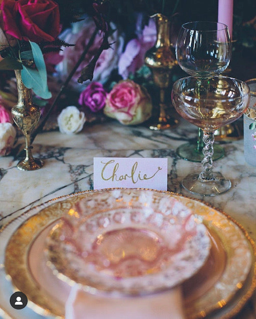 ornate wedding and luxury tableware