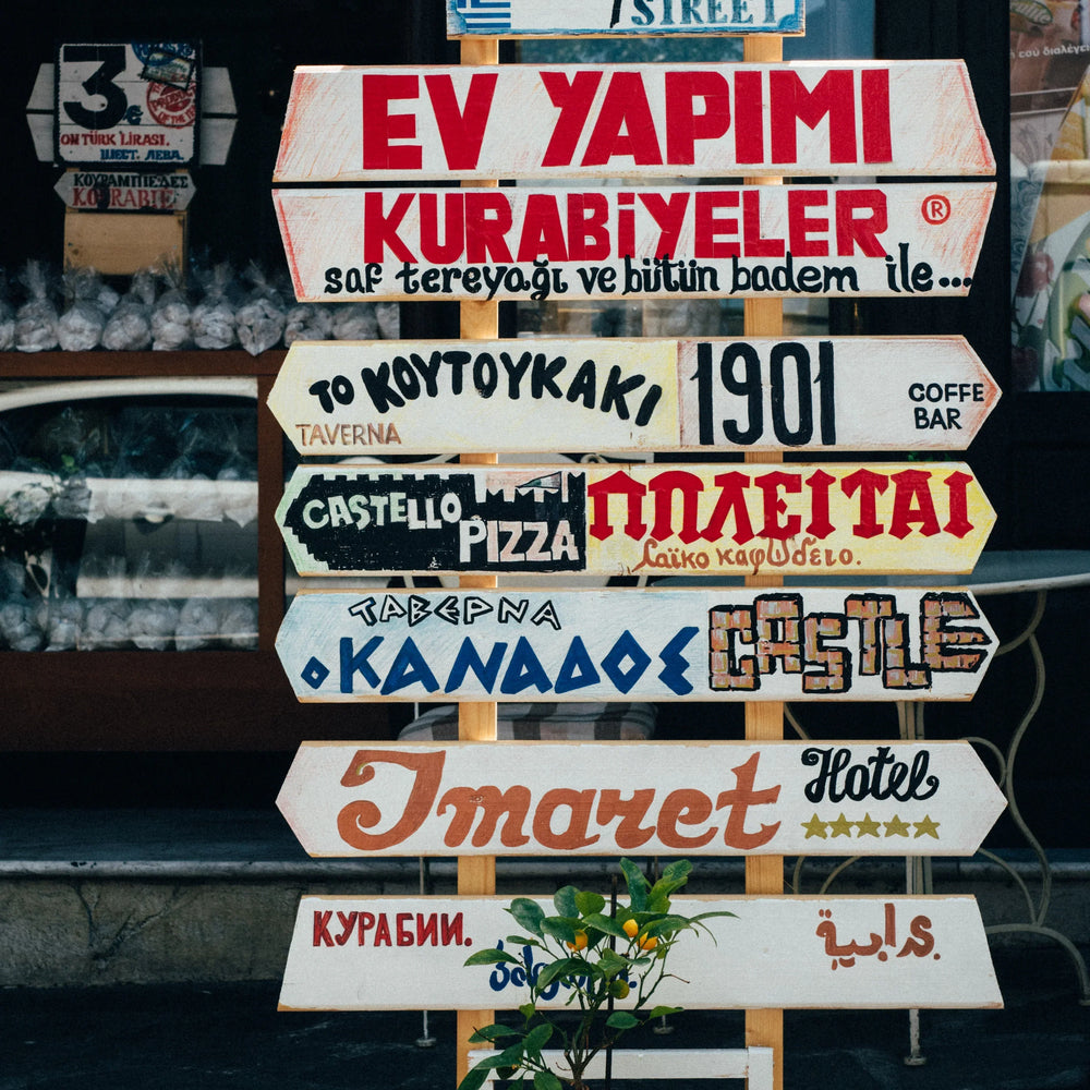 Examples of different fonts