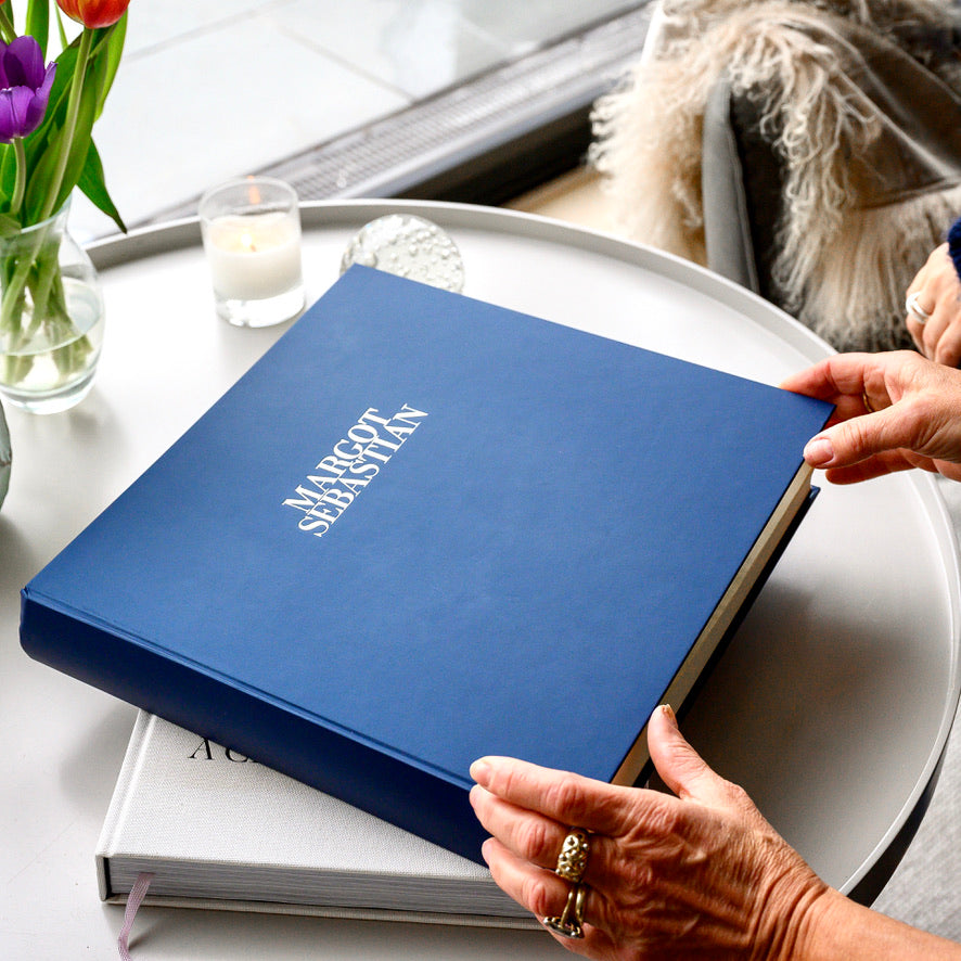 Luxurious and Large Wedding or Anniversary Photo Album, Personalised with Two Names