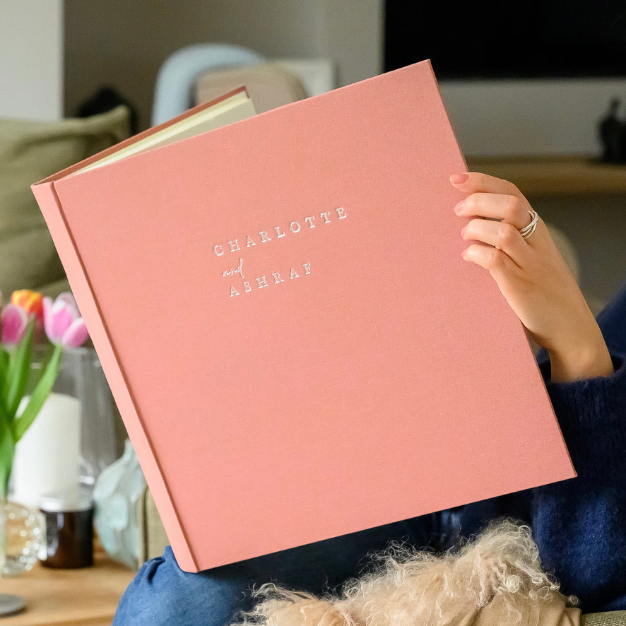 
                      
                        Large Linen Wedding Album Personalised with Two Names
                      
                    