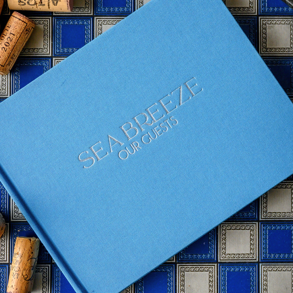 Premium Linen Guest Book -  Ideal for a Yacht or Home