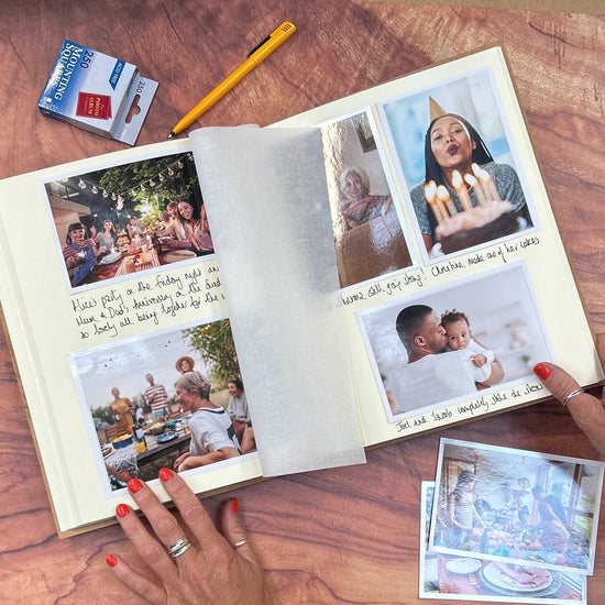 Traditional Font A4 Leather Album