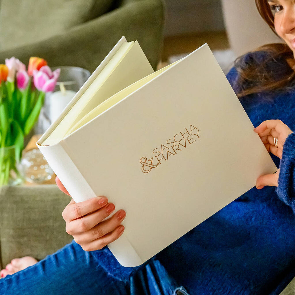 
                      
                        Personalised Linen Guest Book, Perfect For A Wedding
                      
                    