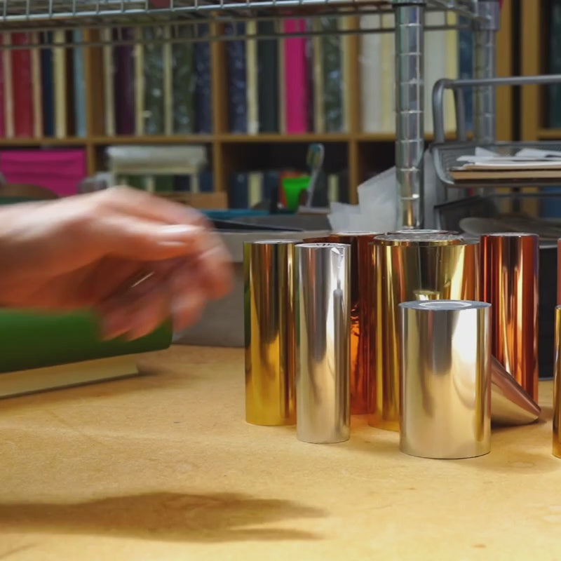 A video detailing the hot foil printing process behind BeGolden's bespoke stationery.