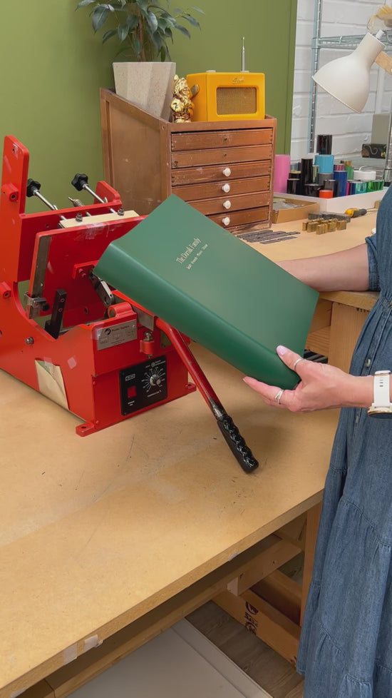 Load and play video in Gallery viewer, Large Family Photo Album Handmade from Recycled Leather
