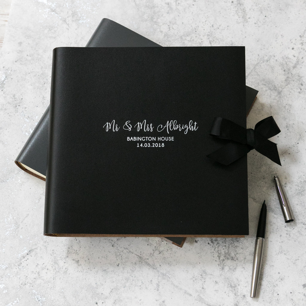 Load image into Gallery viewer, Monochrome Wedding Guest Book
